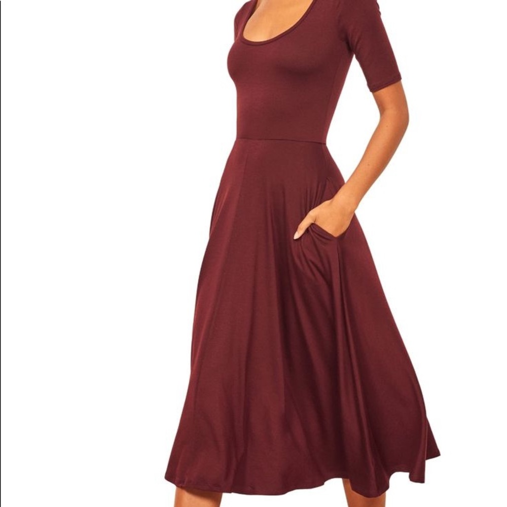 Reformation Dress Merlot